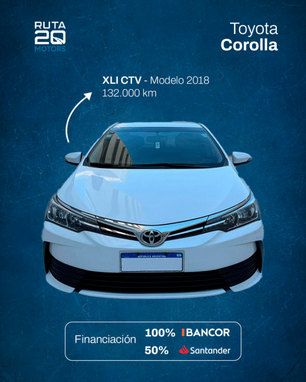 Toyota Corolla XLI CVT 2018